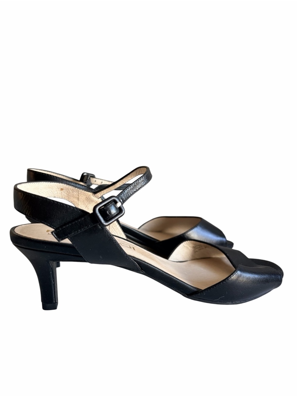 NWT Le Chateau Black Women's Slingback Kitten Heel Pumps 10